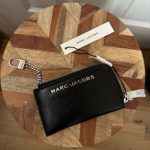 Marc Jacobs Black Leather Card Holder